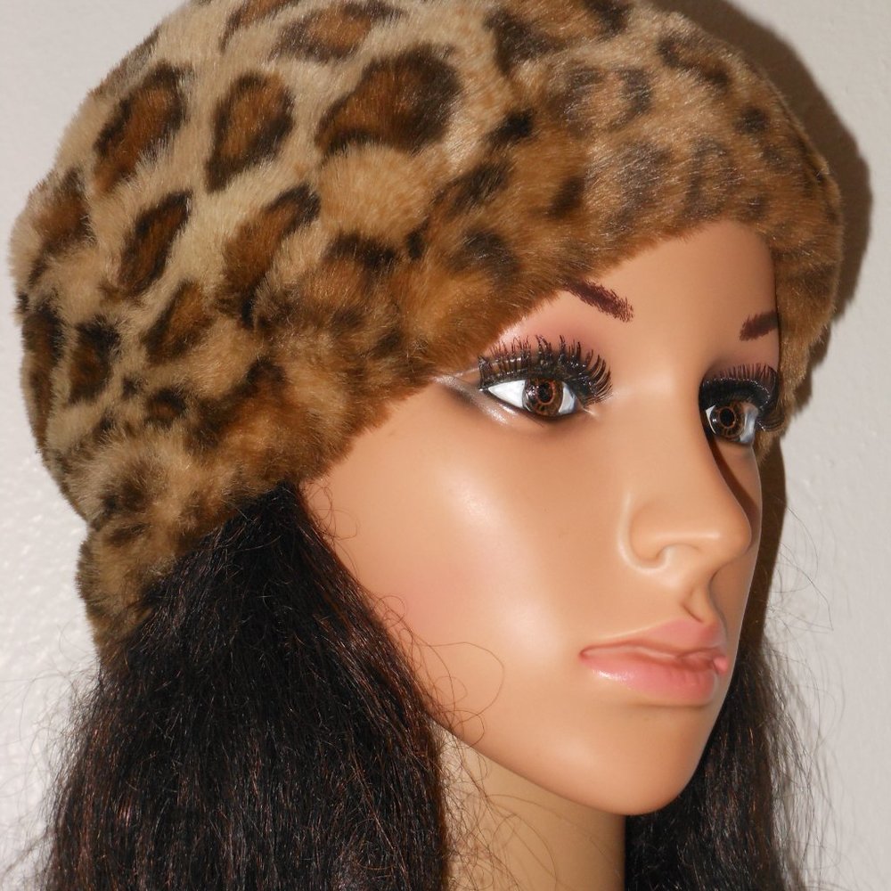 Nucollections Leopard Print Hat Osfm - image 2
